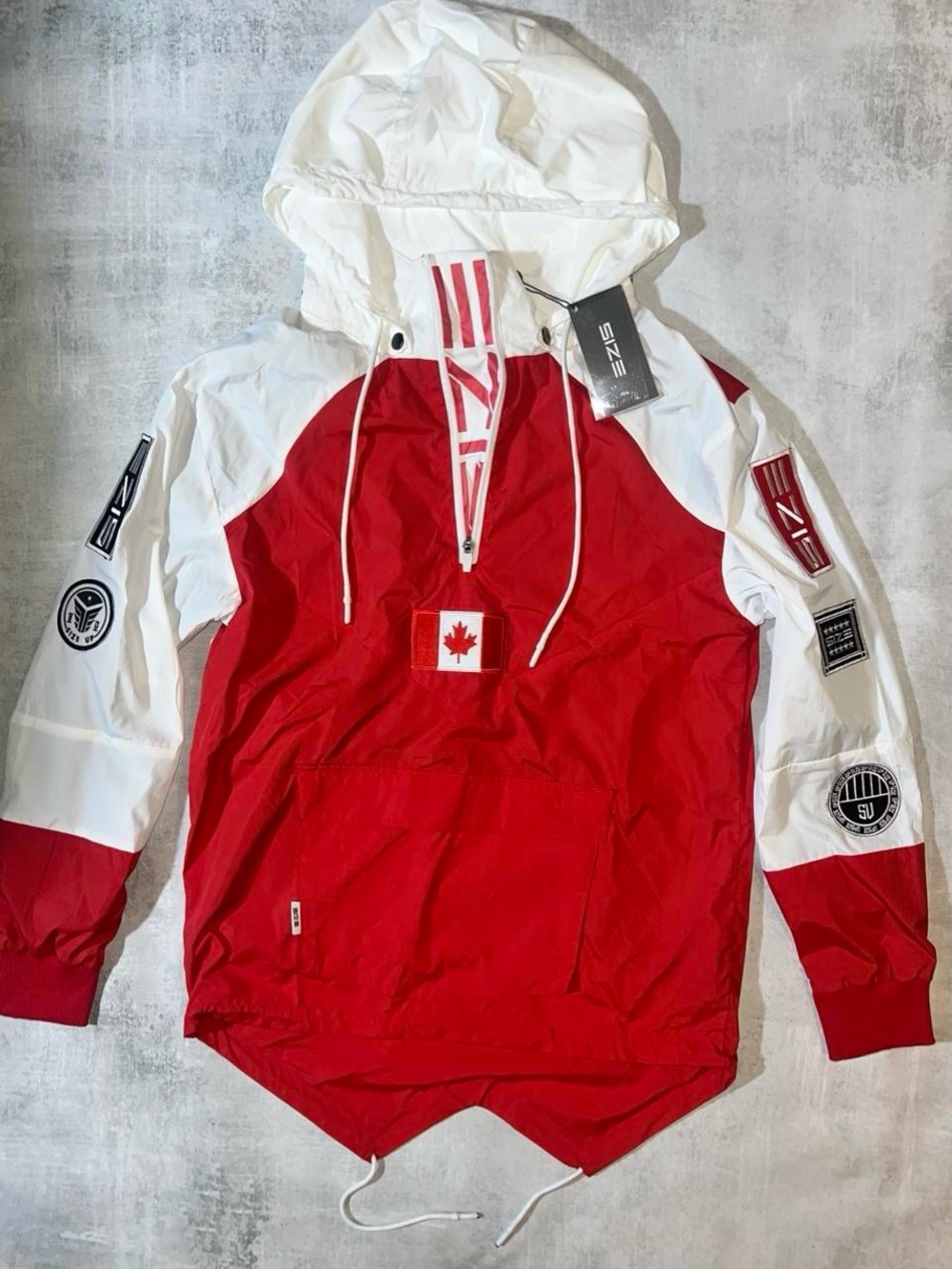 New With Tags RARE Size Up Apparel Canadian anorak windbreaker jacket